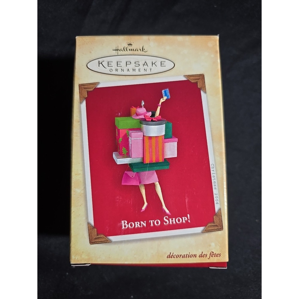 Hallmark Keepsake Ornamemt Born To Shop! 2004 Christmas Ornament